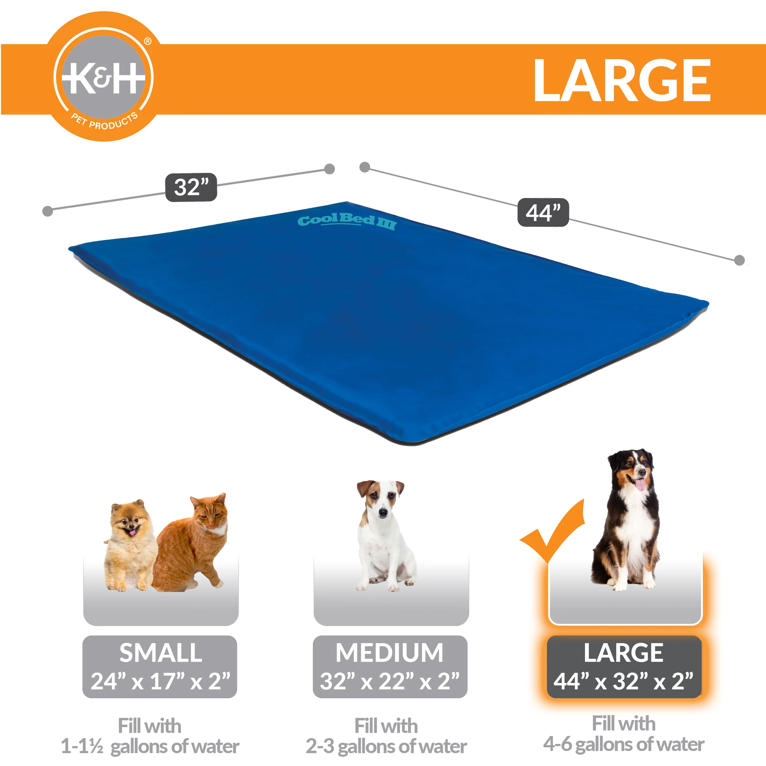 K&H Cool Bed III Cooling Dog Bed - Image 5