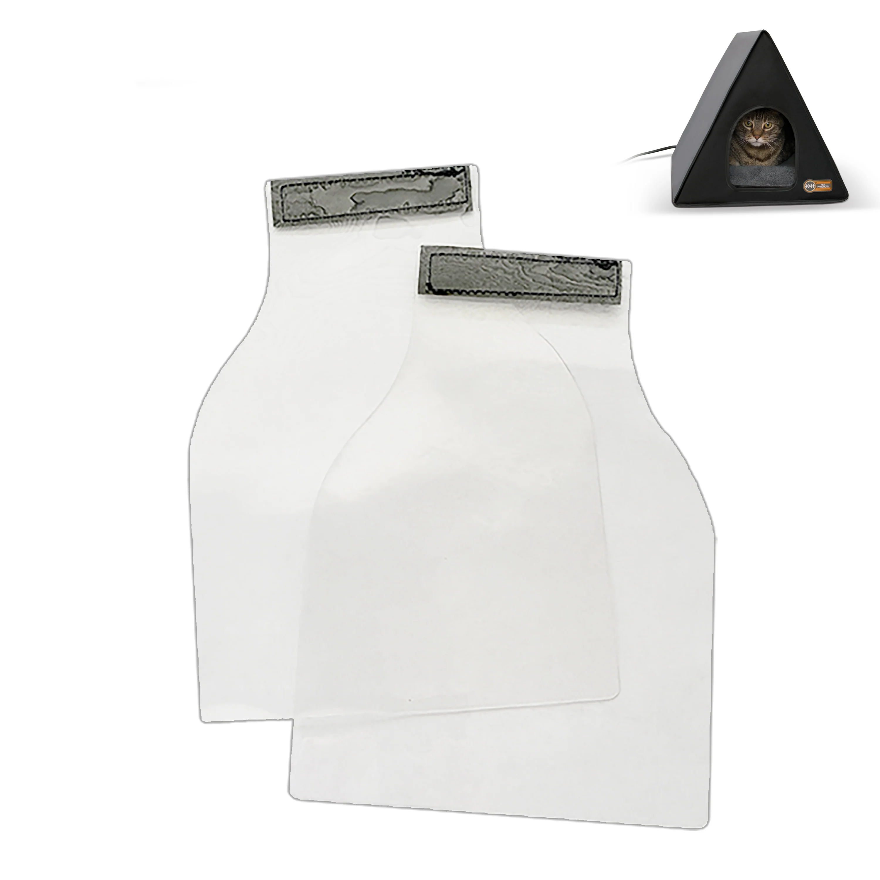 K&H Outdoor Cat Shelter Replacement Door Flap Sets - Multiple Styles - Image 3