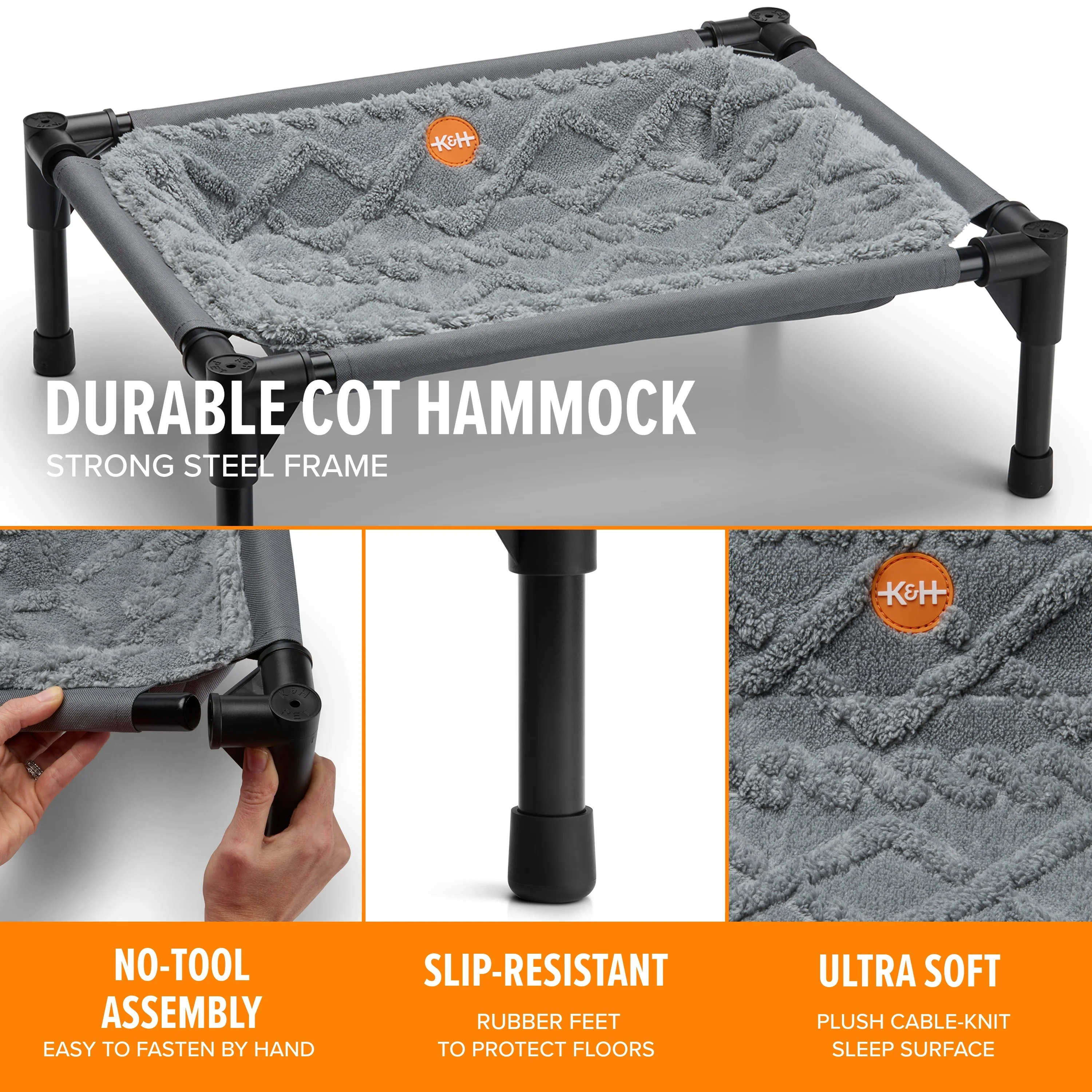K&H Elevated Hammock Cat Bed for Indoor Cats - NEW PRODUCT RELEASE - Image 3