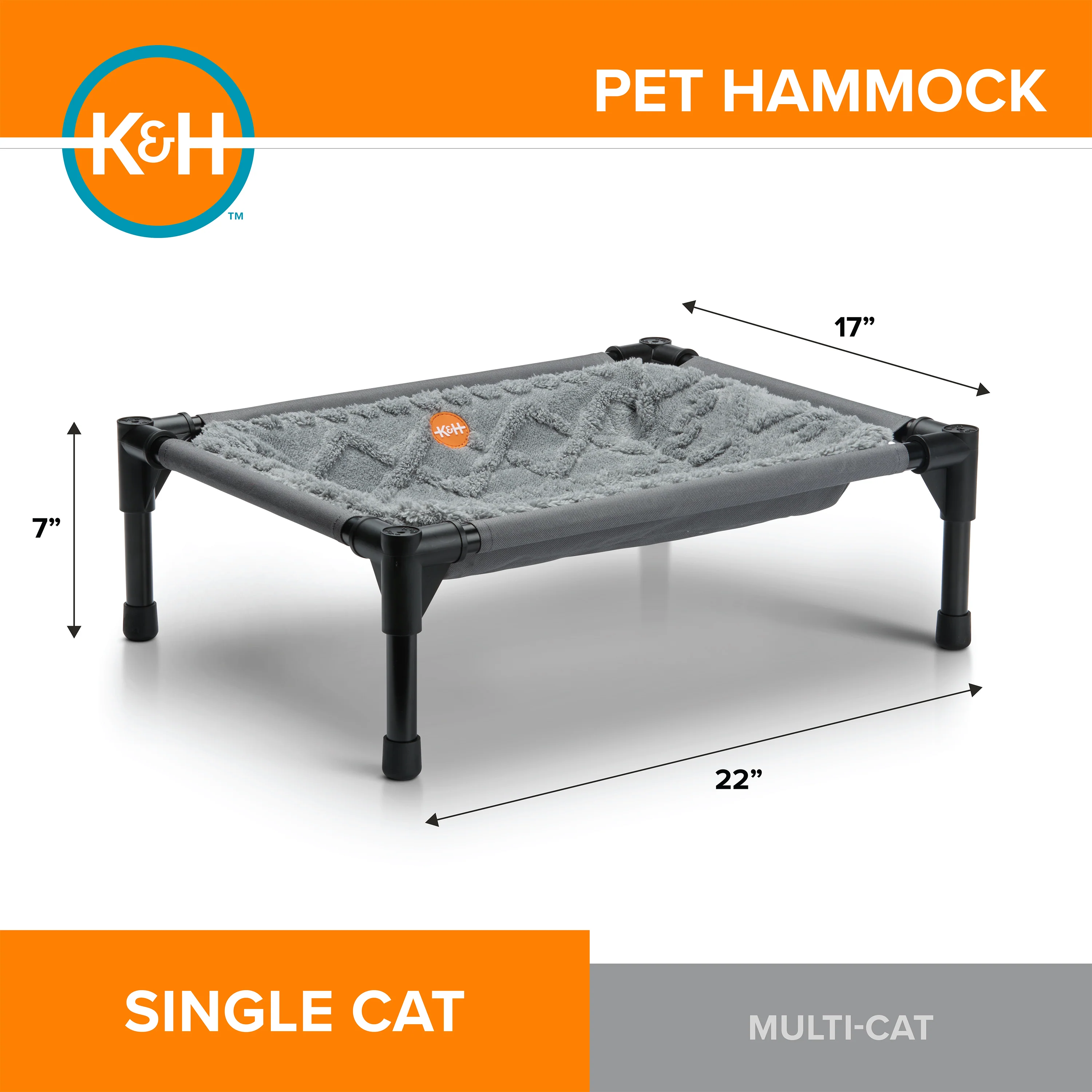 K&H Elevated Hammock Cat Bed for Indoor Cats - NEW PRODUCT RELEASE - Image 4