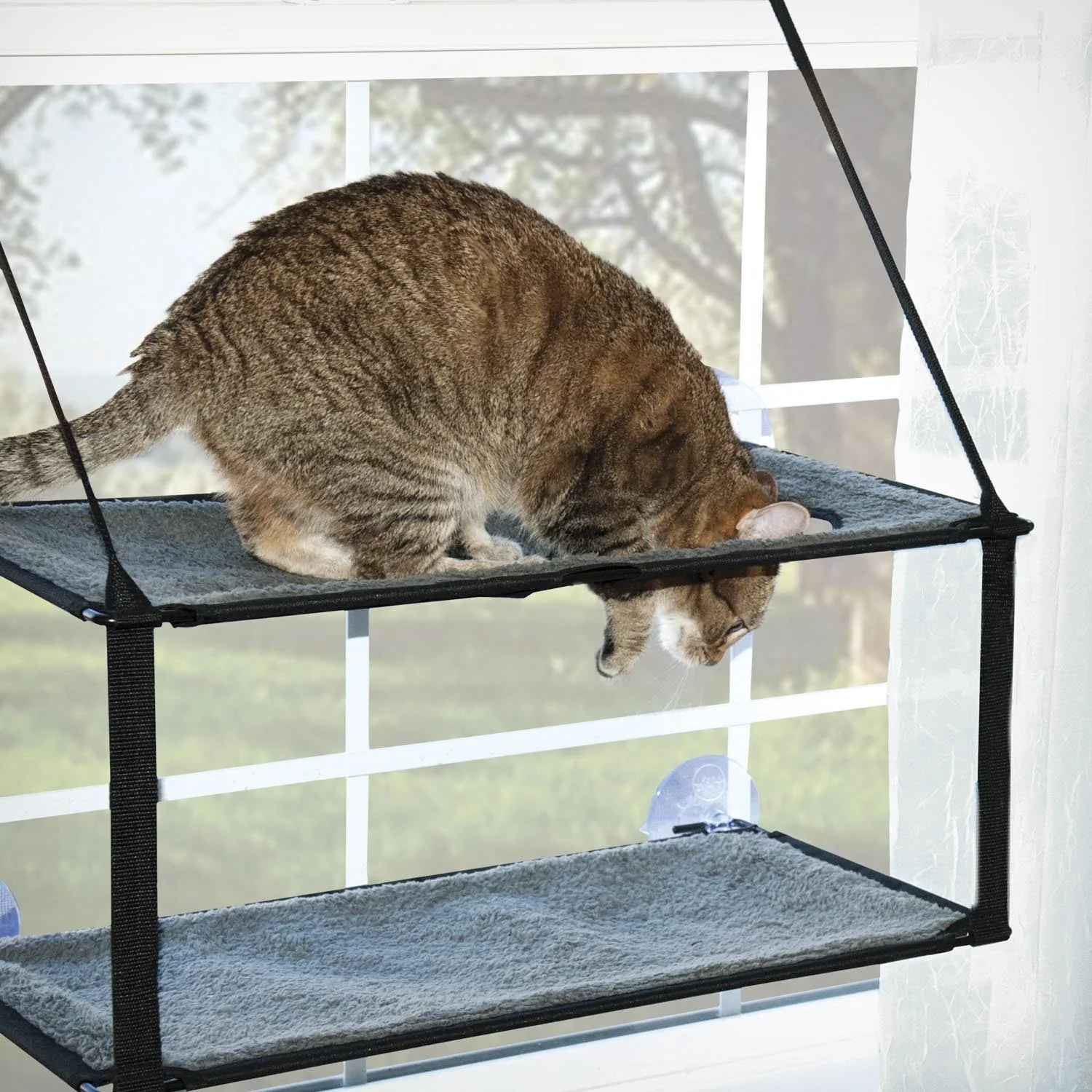 K&H EZ Mount Window Kitty Sill Double Stack - Image 11