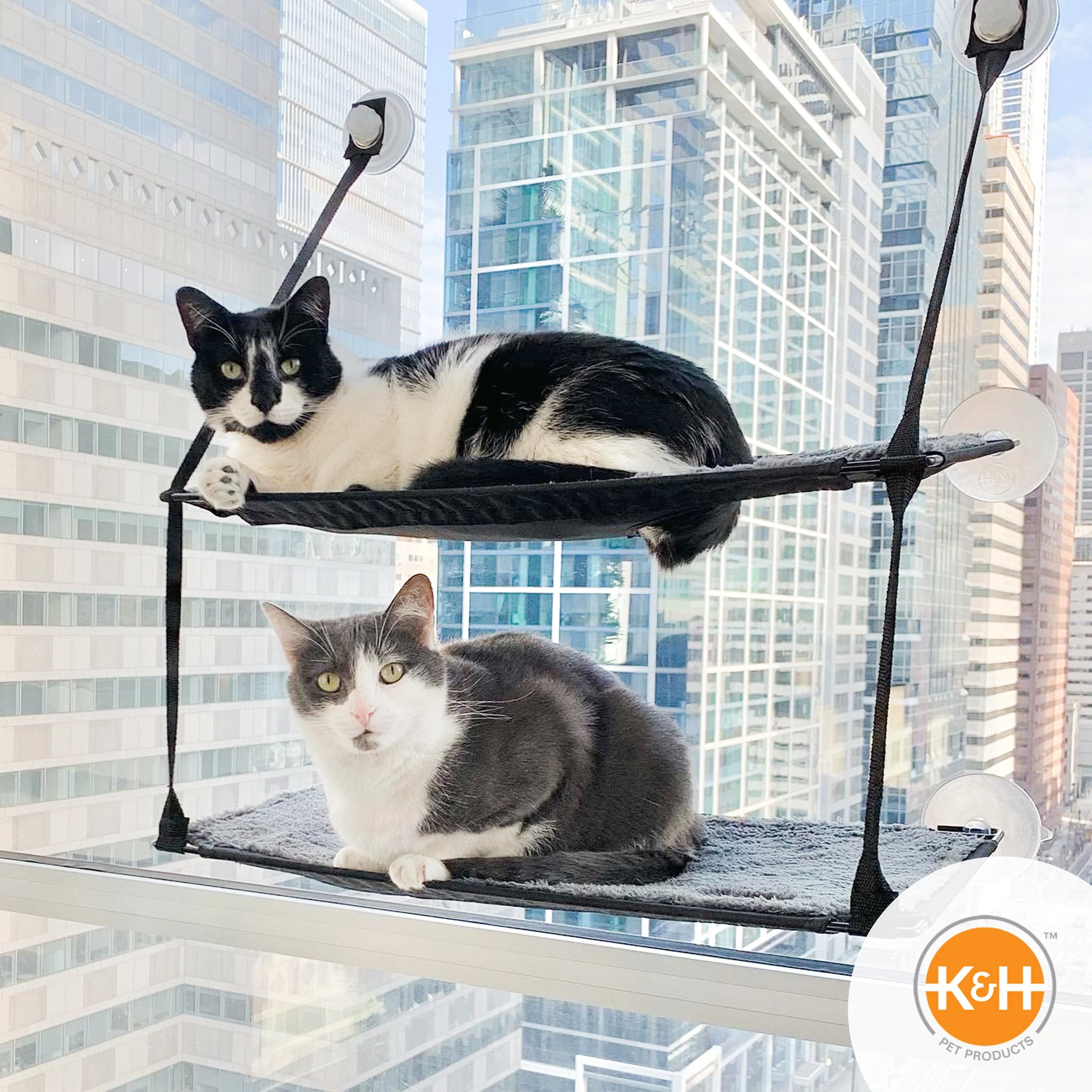 K&H EZ Mount Window Kitty Sill Double Stack - Image 13