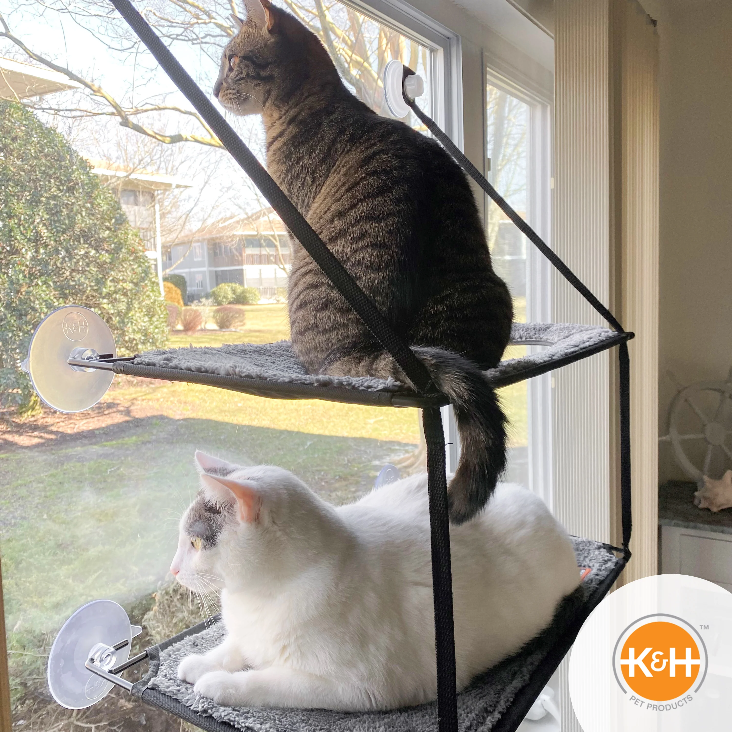 K&H EZ Mount Window Kitty Sill Double Stack - Image 6