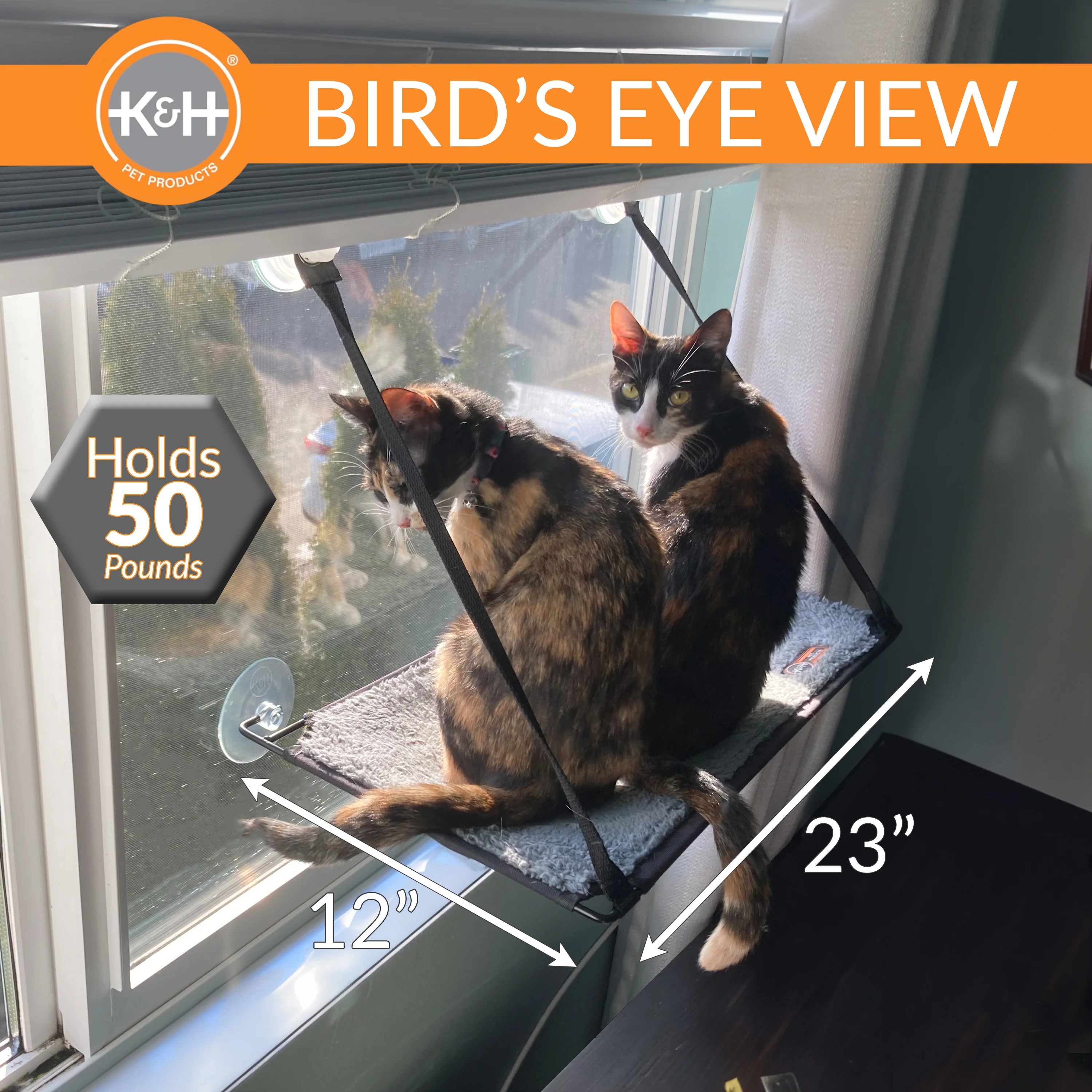 K&H EZ Mount Window Kitty Sill Single Level - Image 3