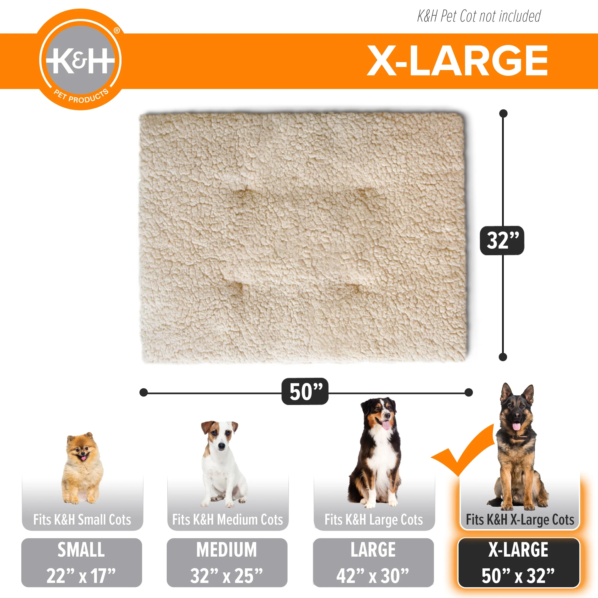 K&H Original Pet Cot Pad - Image 7