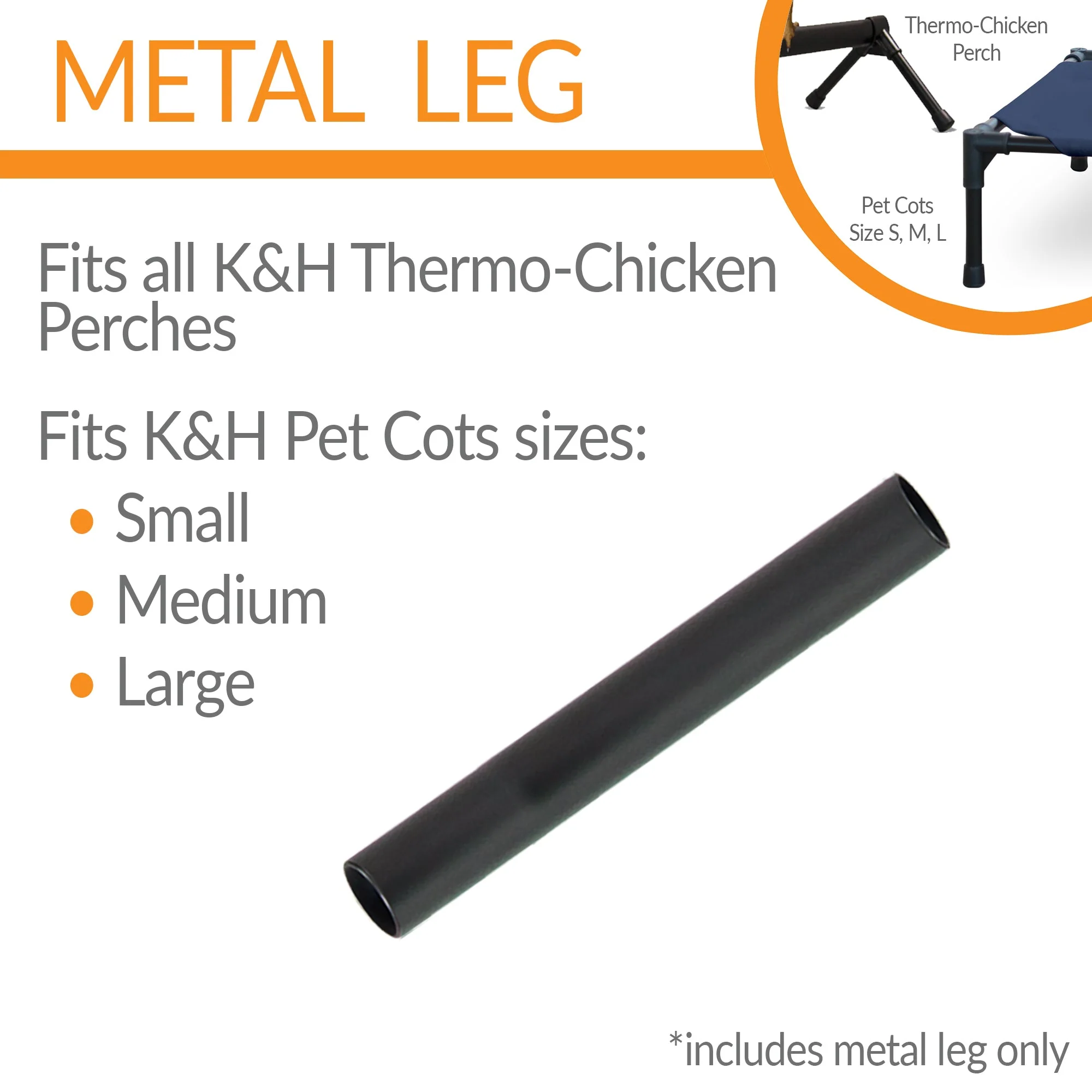 K&H Pet Cot & Thermo-Chicken Perch Leg Replacement - Image 3