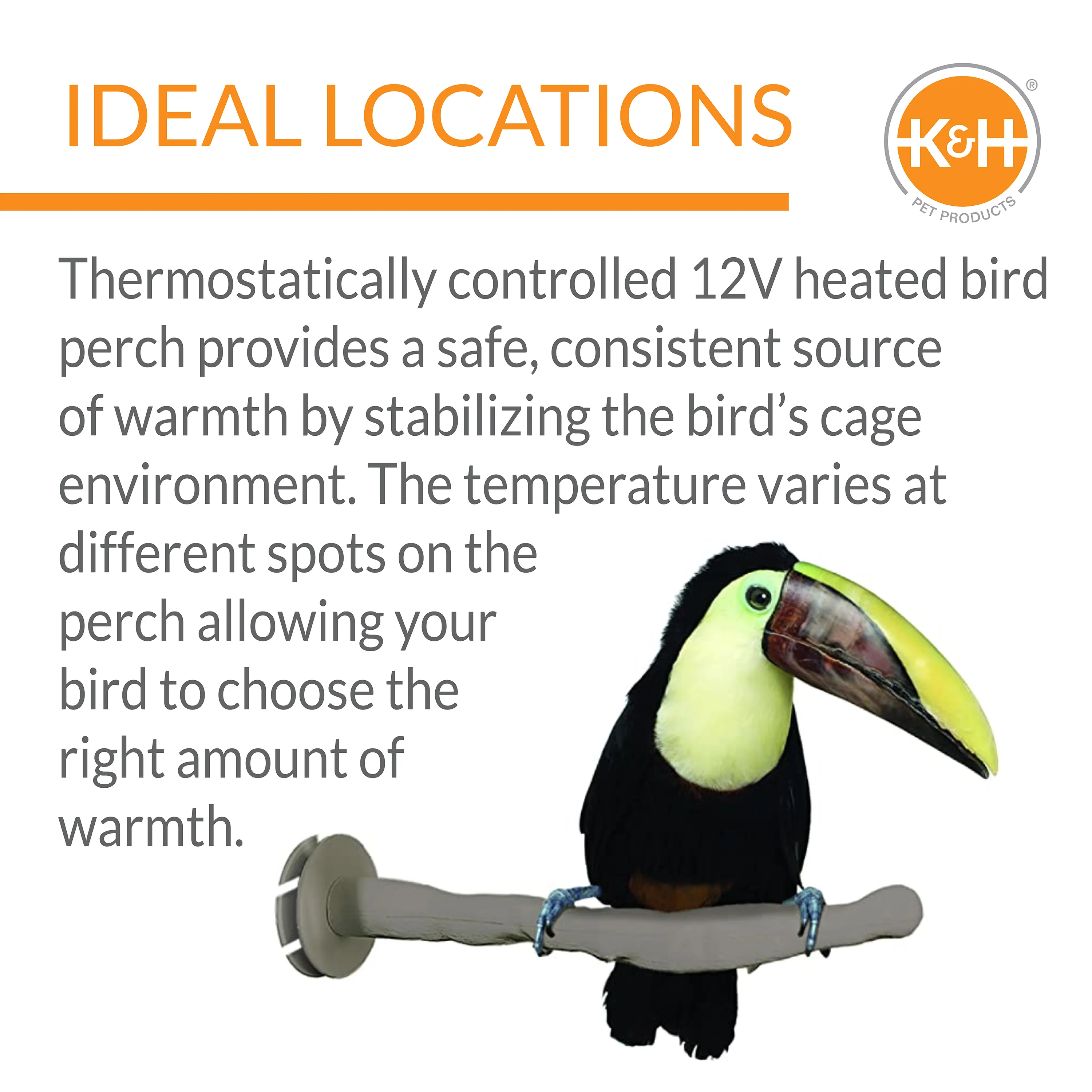 K&H Thermo-Perch Heated Bird Perch - Image 3