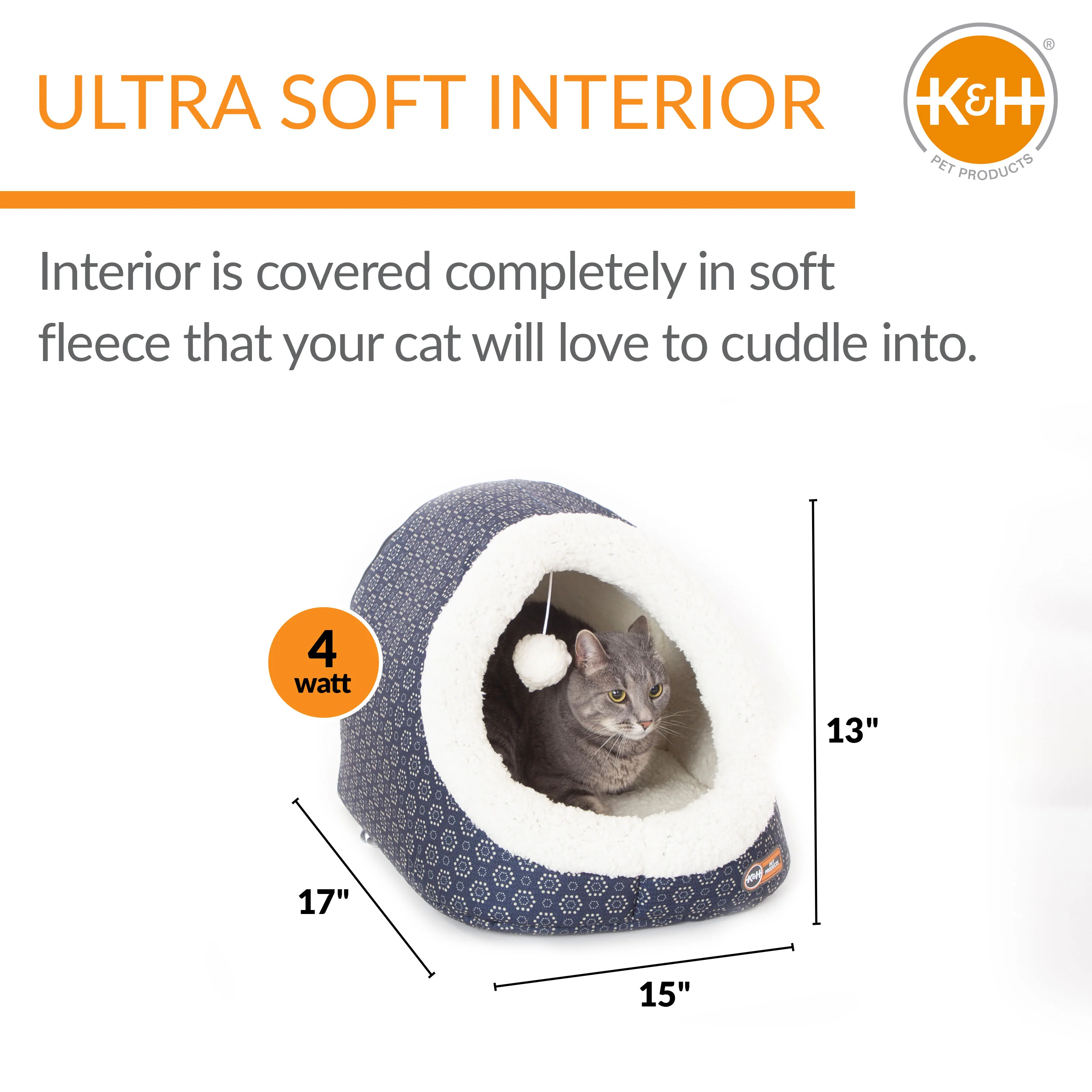 K&H Thermo-Pet Cave Heated Cat Bed - Image 2