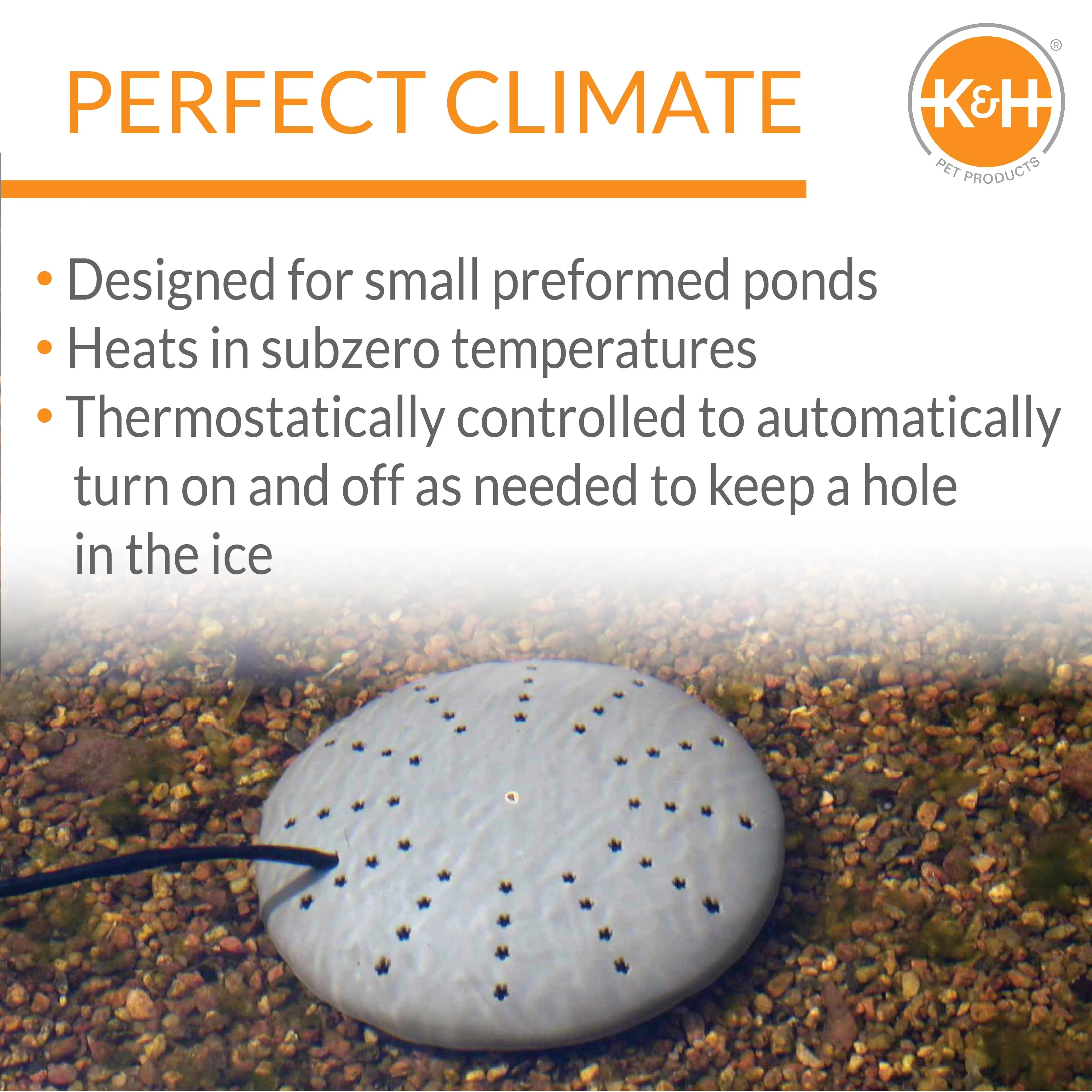 K&H Thermo-Pond Perfect Climate Submersible Pond Deicer - Image 3
