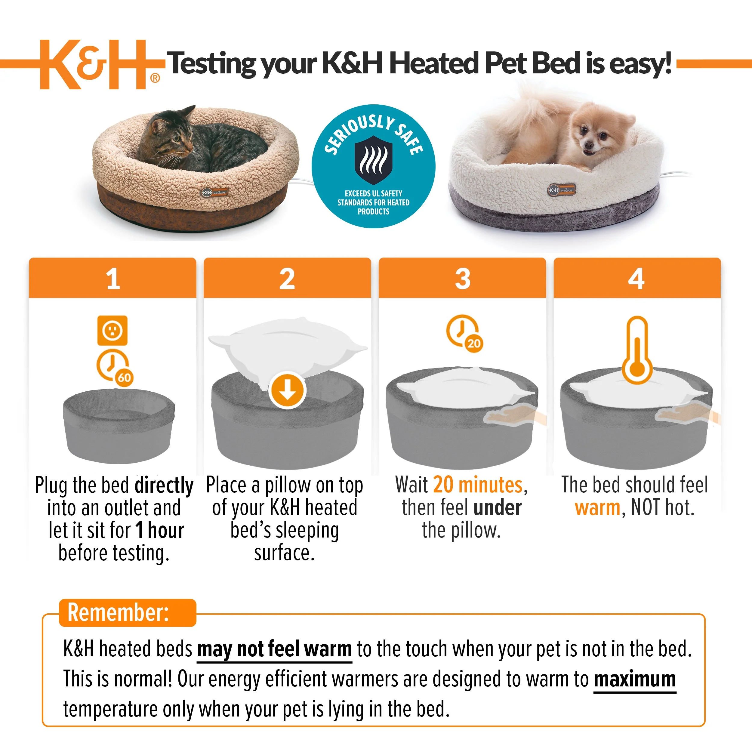 K&H Thermo-Snuggle Cup Heated Cat Bed - Image 8