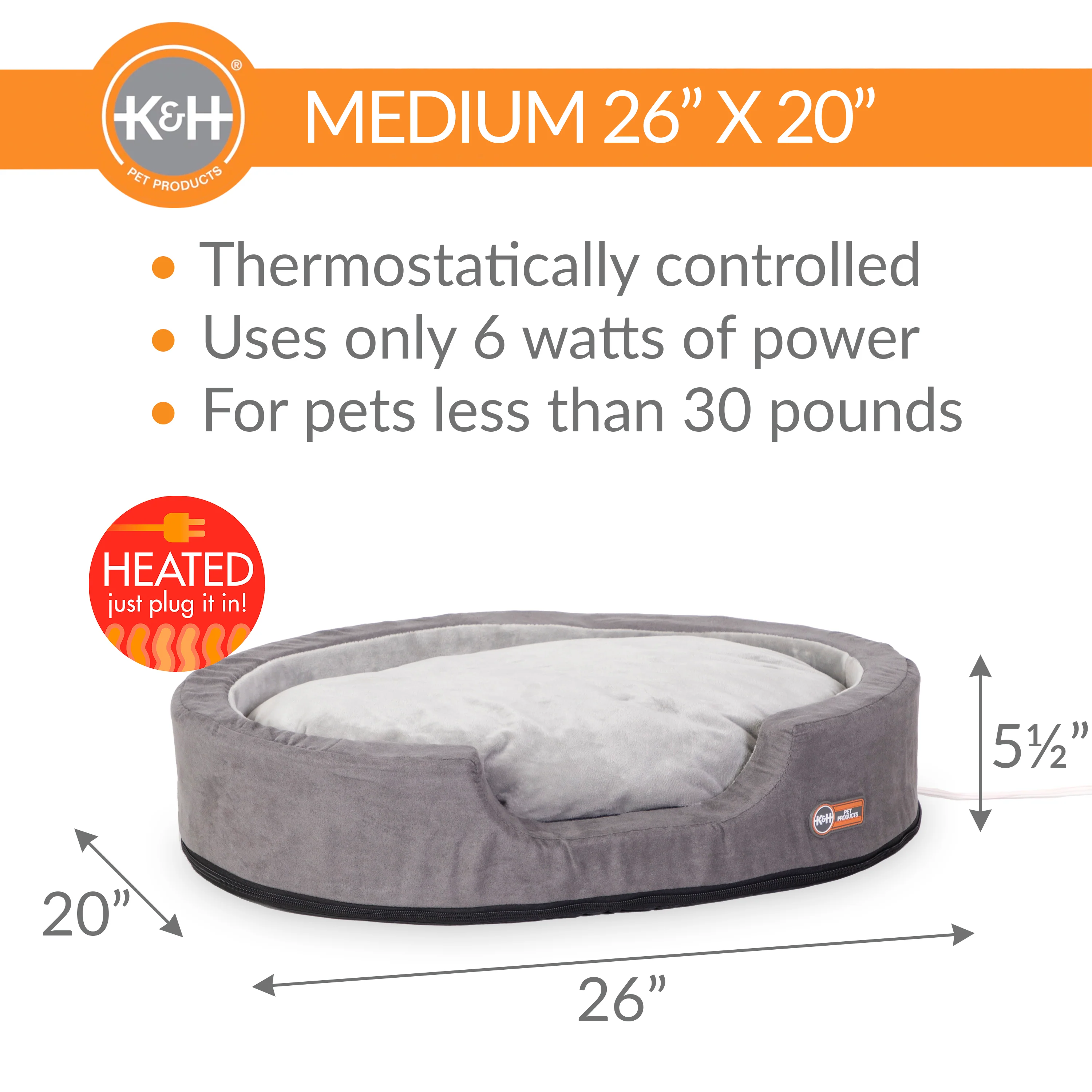 K&H Thermo-Snuggly Sleeper Heated Dog Bed - Image 4