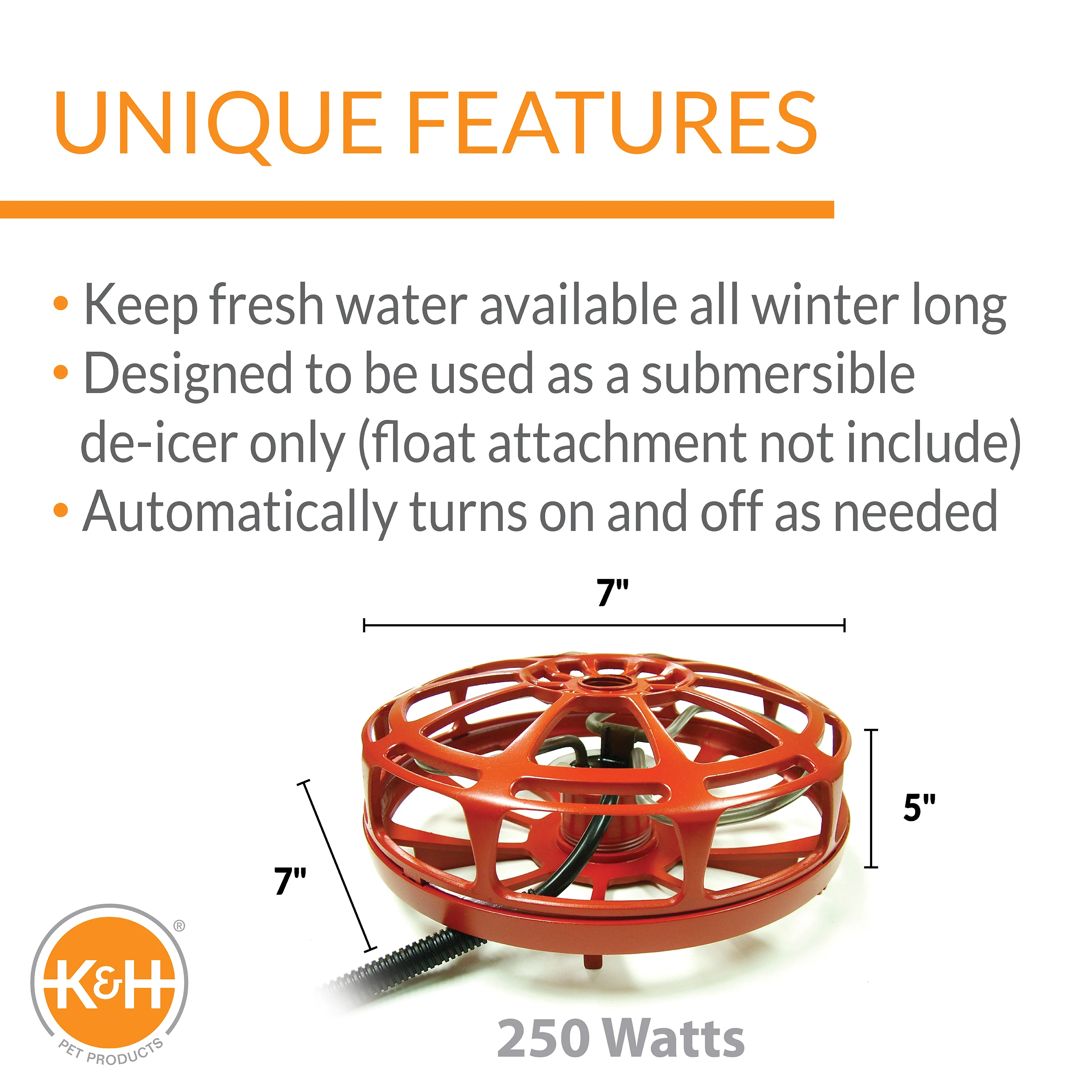 K&H Ultimate Bucket Heater with Cord Clip - Image 3