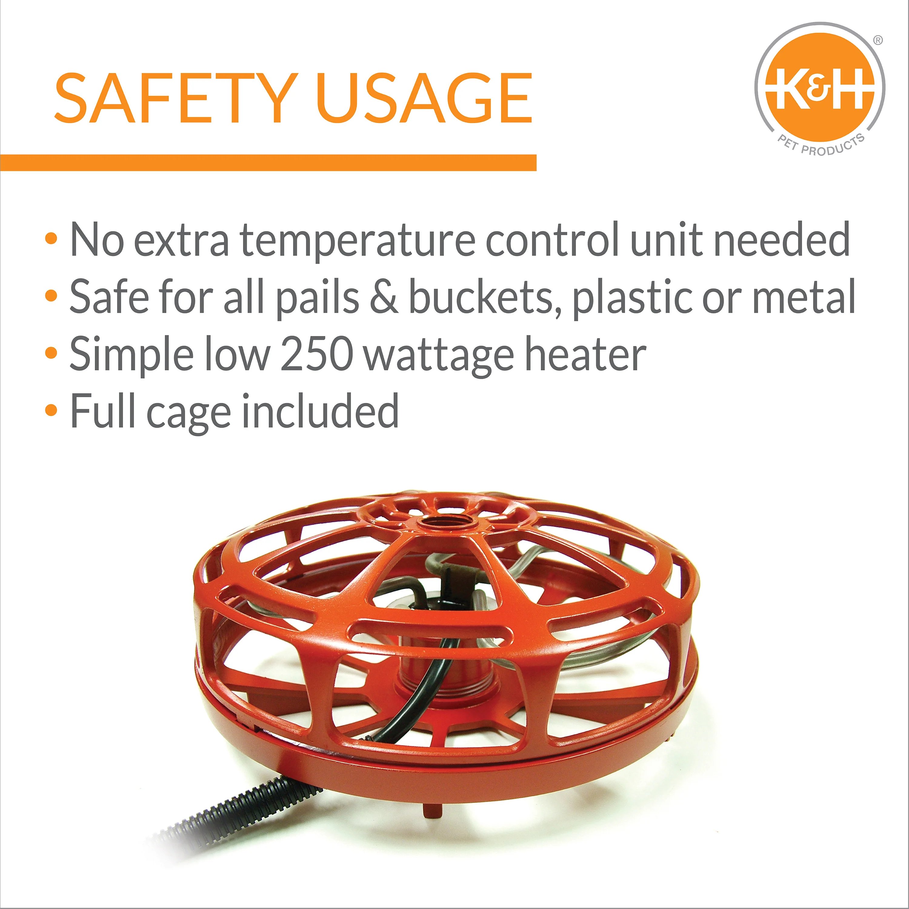 K&H Ultimate Bucket Heater with Cord Clip - Image 5