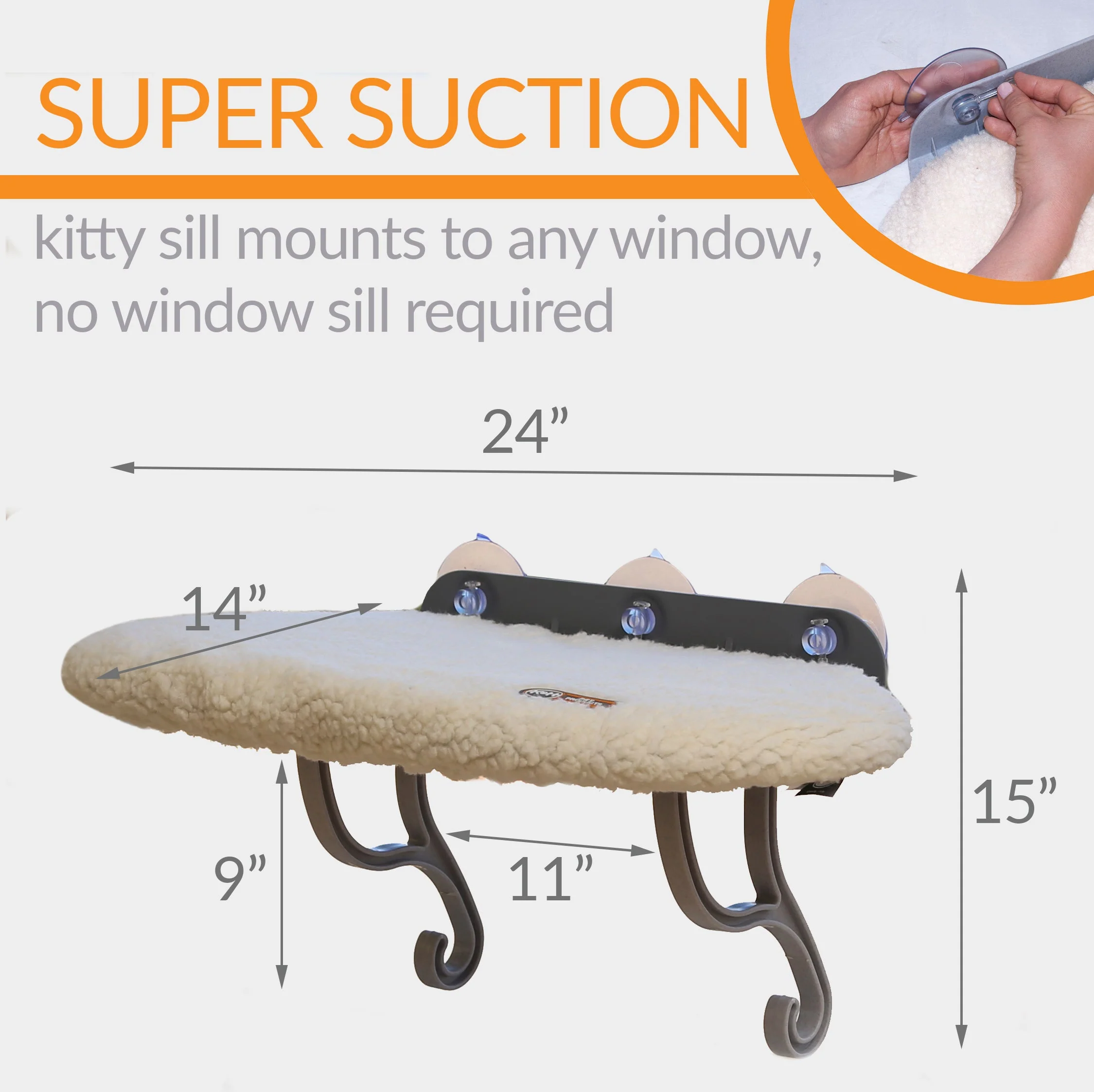 K&H Universal Mount Kitty Sill - Image 3